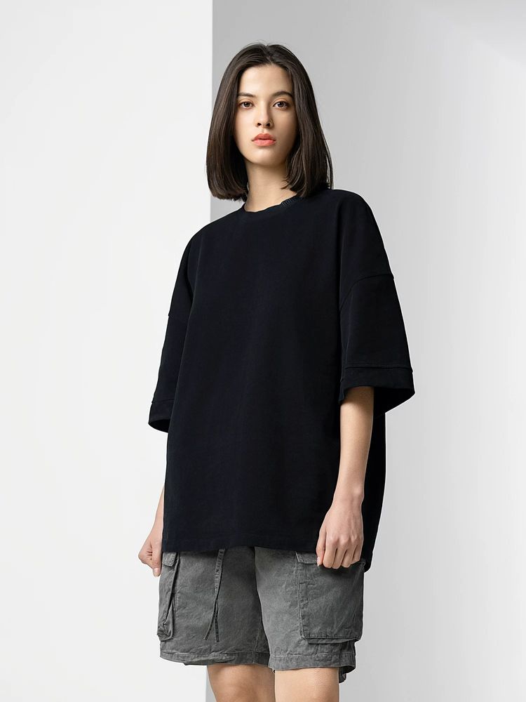 Black Oversized Short Sleeve T-Shirt