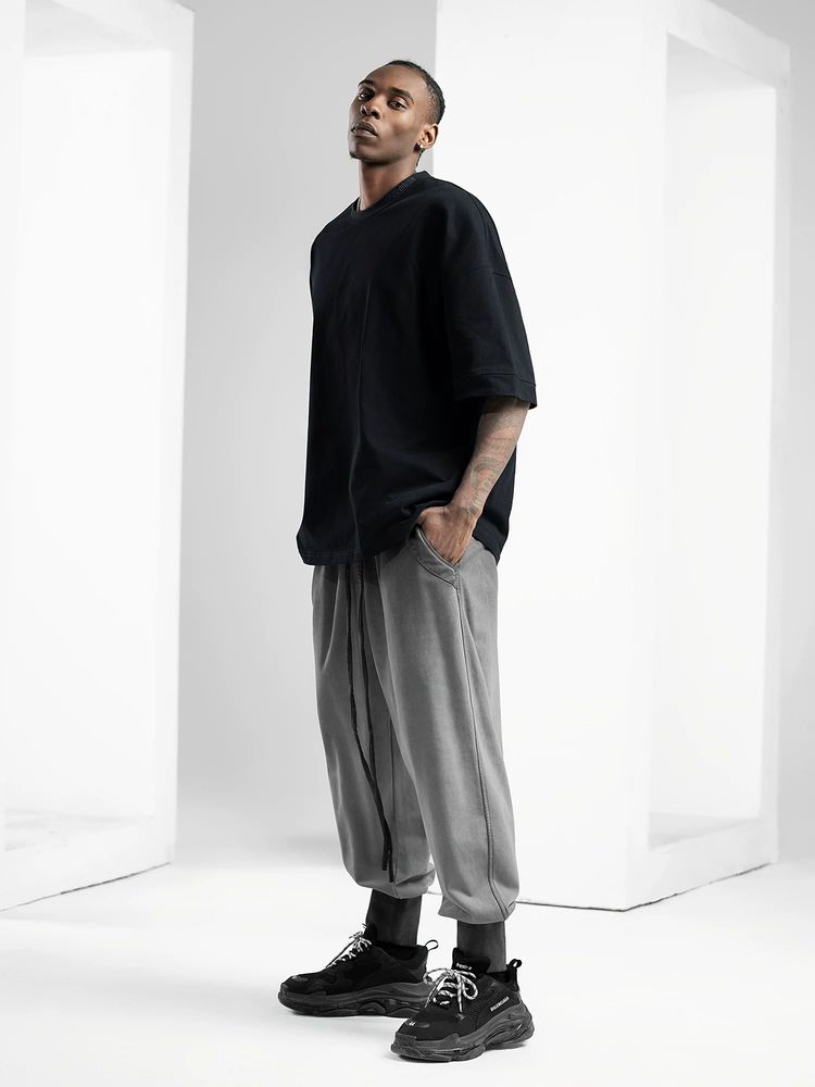 Black Oversized Short Sleeve T-Shirt 2