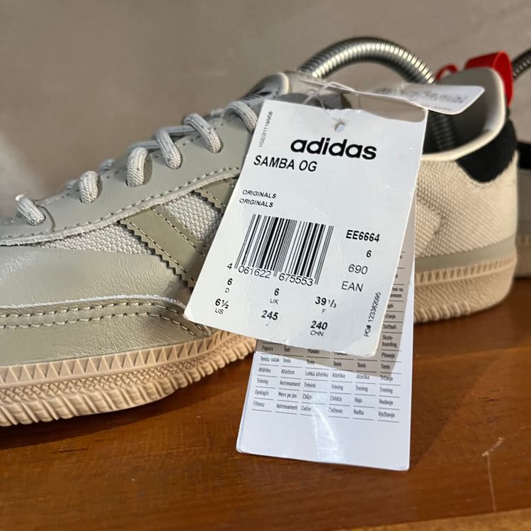 Adidas Samba OG Trainers | Silver Grey | 2019 | Code: EE 6664 | UK 6 11