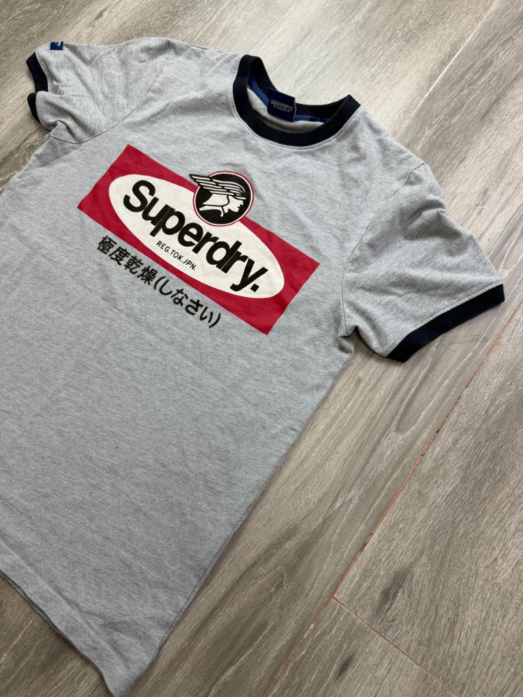 Immagine di Superdry Grey T-Shirt With Logo Print 7