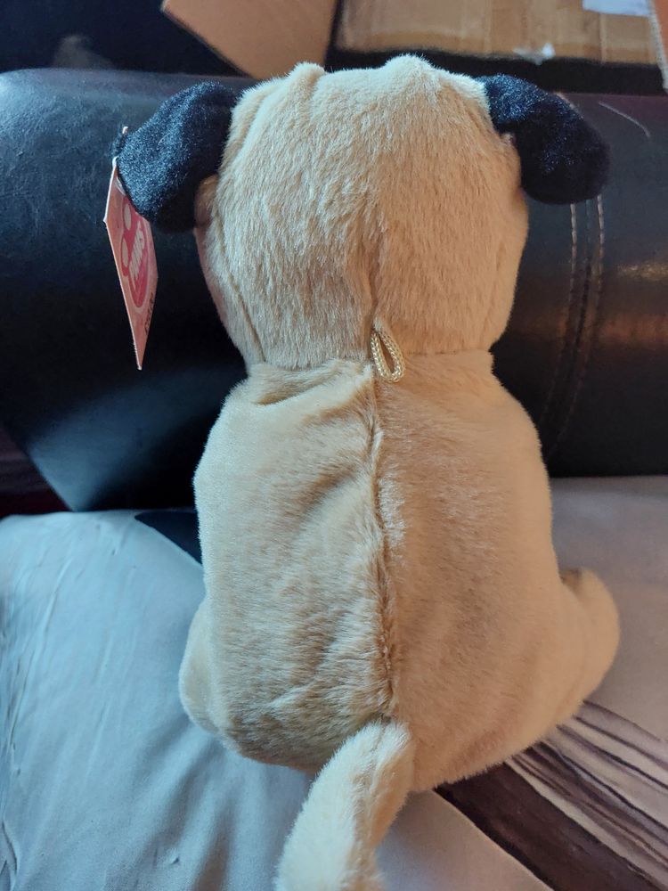 BJ Toys Paws Pug Puppy I LOVE YOU Soft Plush Toy Cuddly Dog RRP £10 BNWTPaws Plush Dog Toy imagen 2