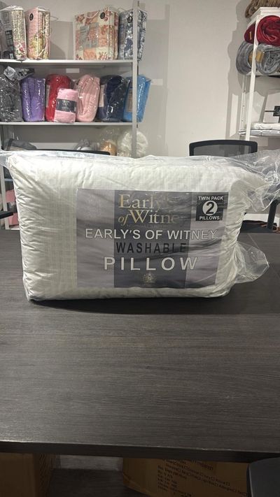 2 pack pillow Early'S Of Witney Washable Pillow Twin Pack