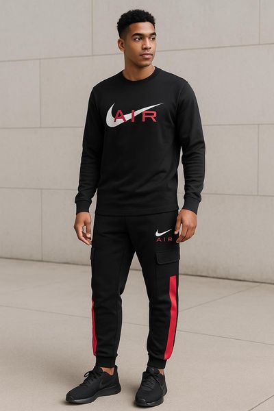 Men’s Nike Air Black Sweatshirt & Jogger Tracksuit