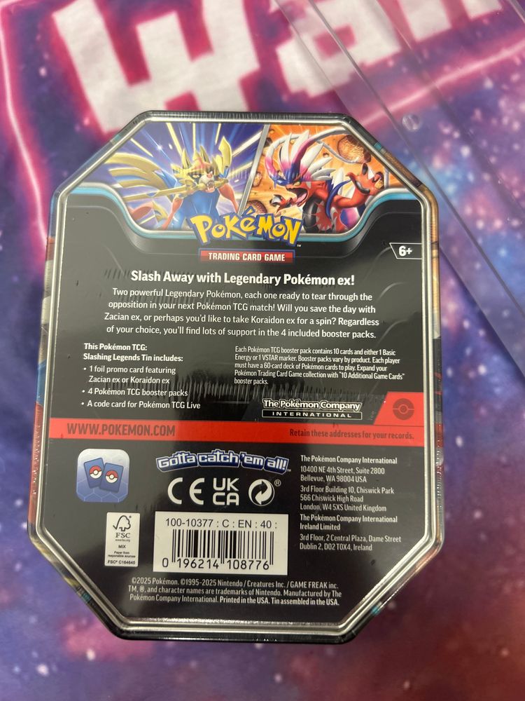 Immagine di Pokémon Koraidon Ex Tin SEALED 2