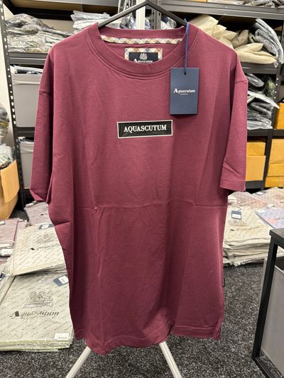 Red AQUASCUTUM tee brand new taq14