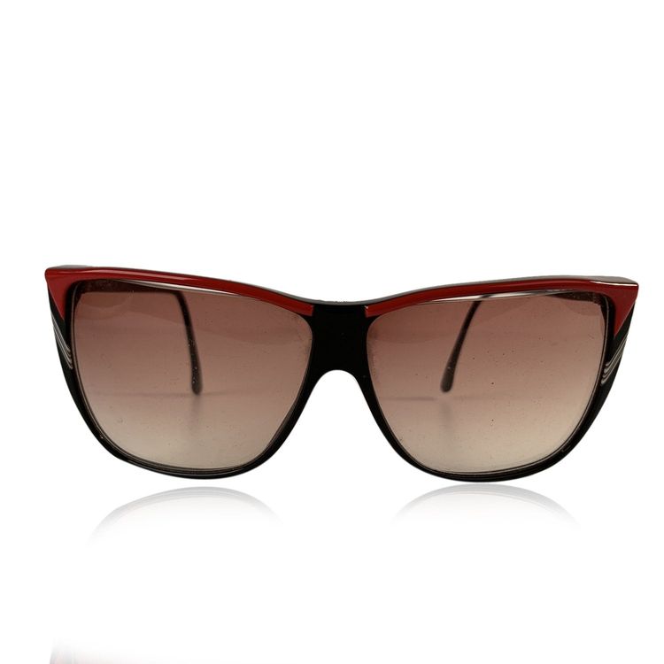opavintage.com Roberta di Camerino Occhiali da sole quadrati neri rossi vintage R56 product image