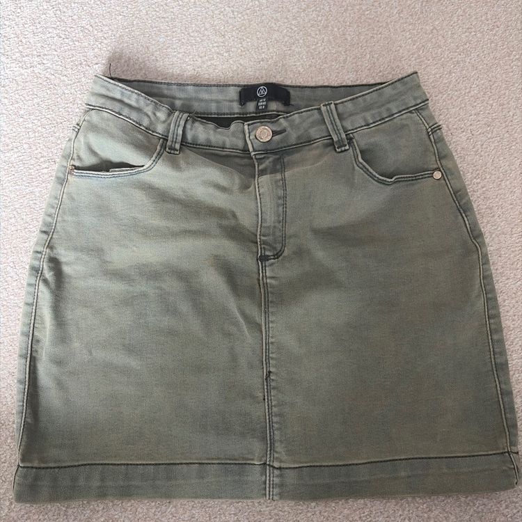 Missguided Khaki Denim Skirt product image
