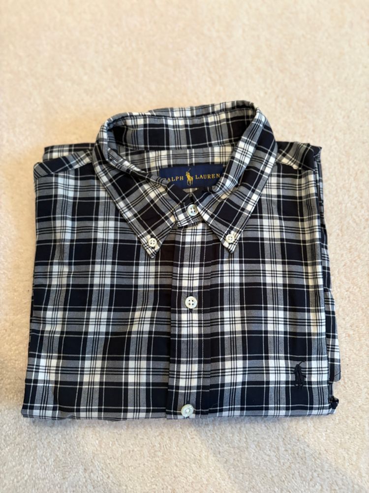 Ralph Lauren - Black And White Checkered Long Sleeve Shirt image 1
