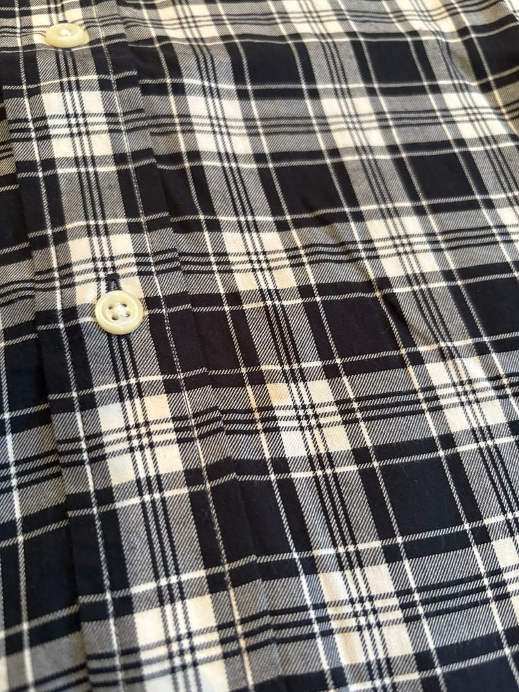 Ralph Lauren - Black And White Checkered Long Sleeve Shirt image 7