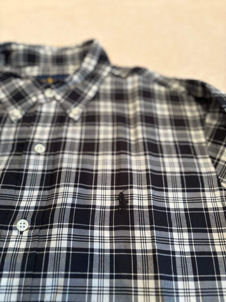 Ralph Lauren - Black And White Checkered Long Sleeve Shirt image 4