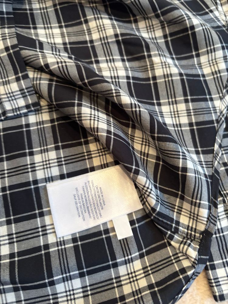 Ralph Lauren - Black And White Checkered Long Sleeve Shirt image 5