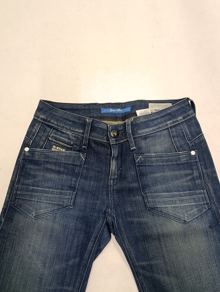 G-star skinny donna W26 L32 donna y2k vintage jeans usato image 4