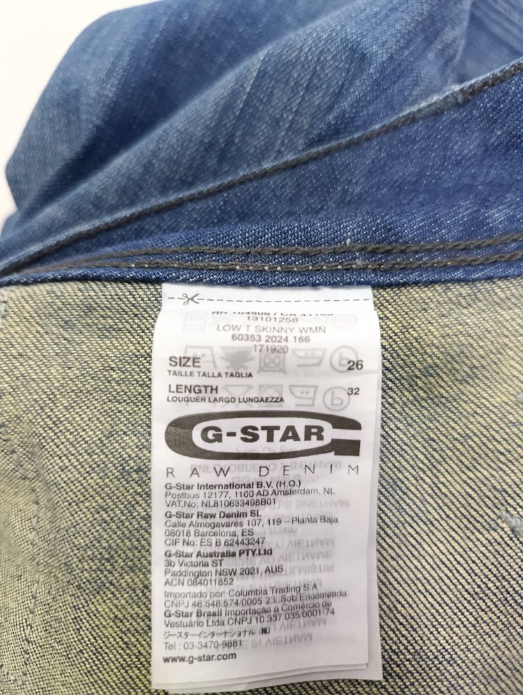 G-star skinny donna W26 L32 donna y2k vintage jeans usato image 6
