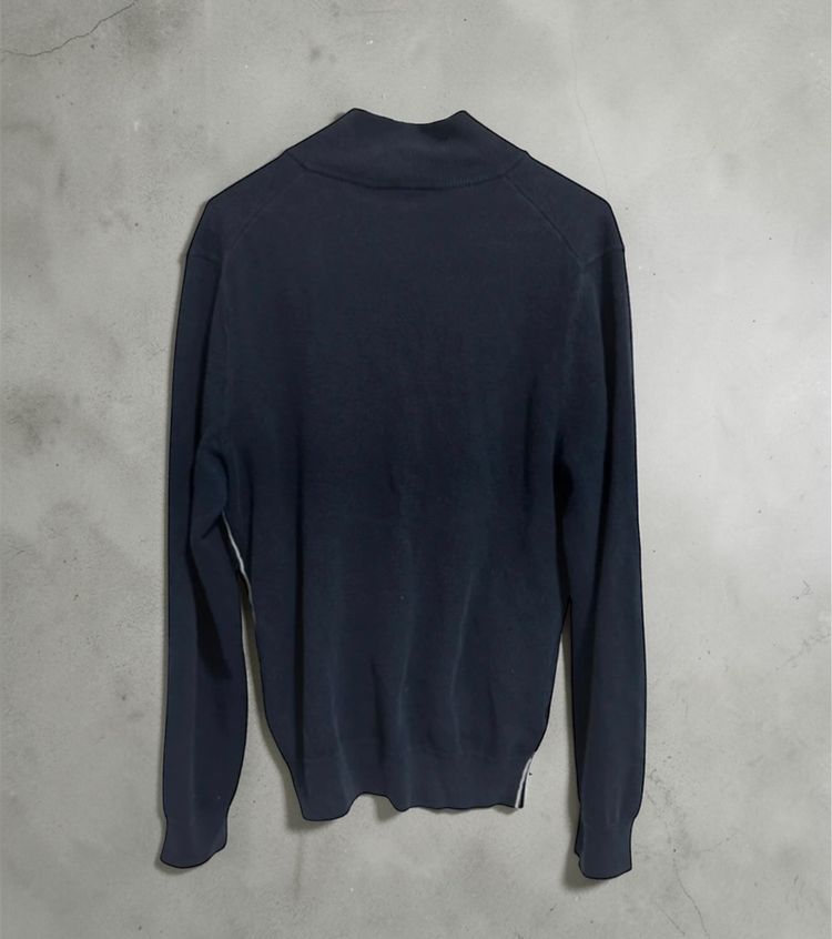 Lacoste Navy Zip-Up Sweater image 2