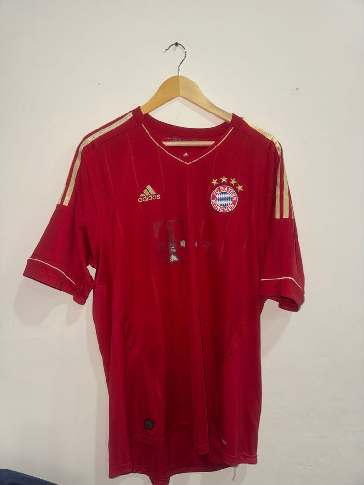 Adidas Fc Bayern Munich Red Football Jersey