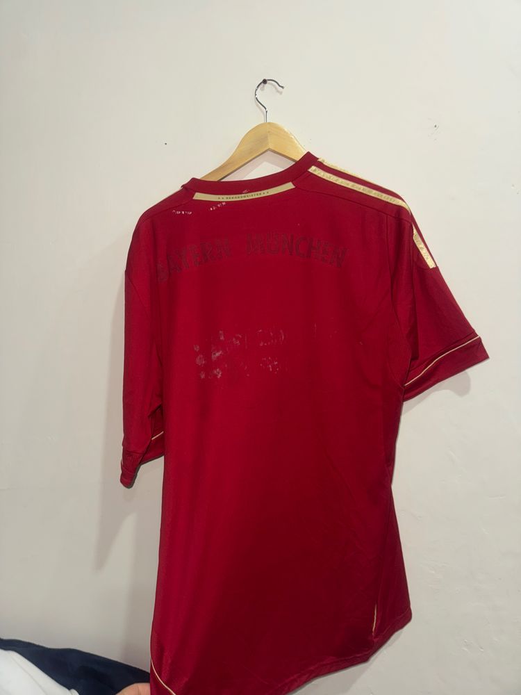 Adidas Fc Bayern Munich Red Football Jersey 2