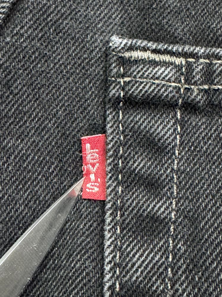 Levi's 550 relaxed fit nero W32 L36 vintage anni 90' levis jeans 9