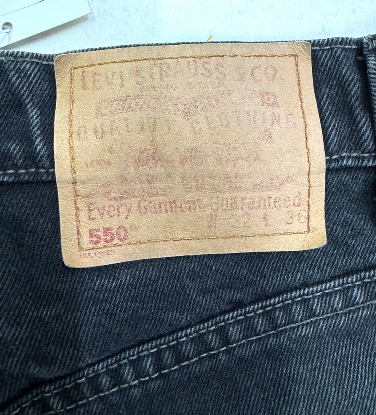 Levi's 550 relaxed fit nero W32 L36 vintage anni 90' levis jeans 2