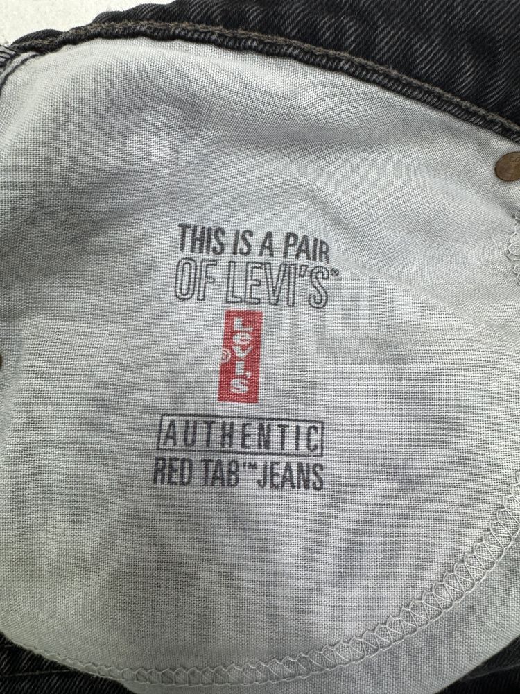 Levi's 550 relaxed fit nero W32 L36 vintage anni 90' levis jeans 6