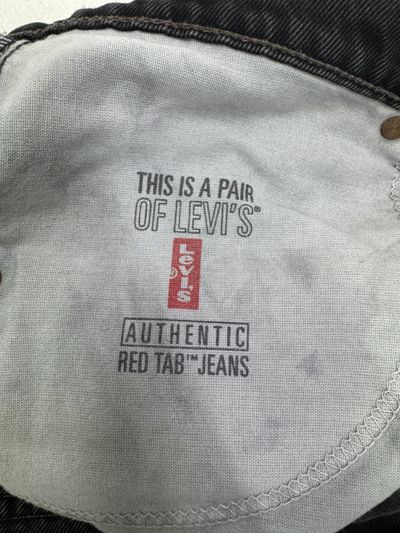 Levi's 550 relaxed fit nero W32 L36 vintage anni 90' levis jeans 6