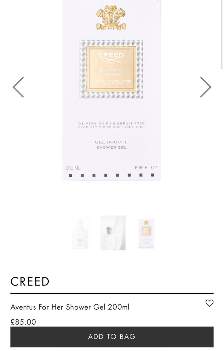 Creed Aventus For Her Shower Gel 200Ml