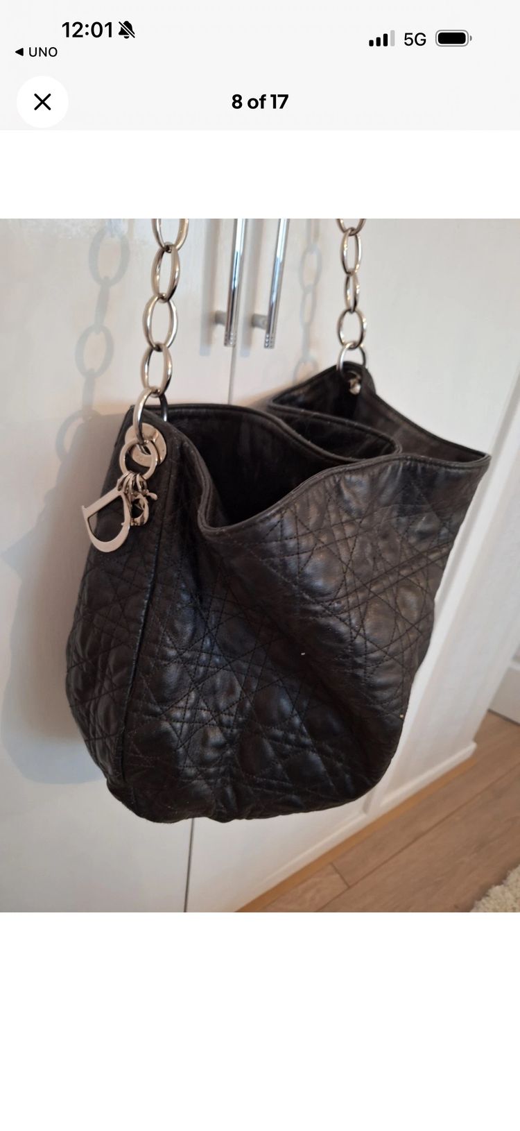 Dior Black Leather Handbag 4