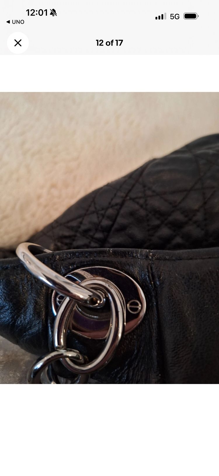 Dior Black Leather Handbag 5