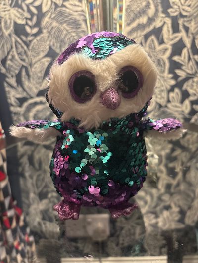 TY sequined owl plush