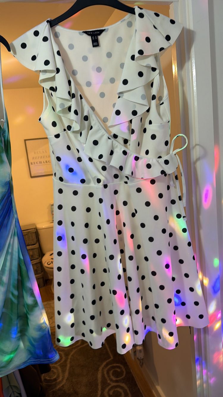 H&M White Polka Dot Dress product image