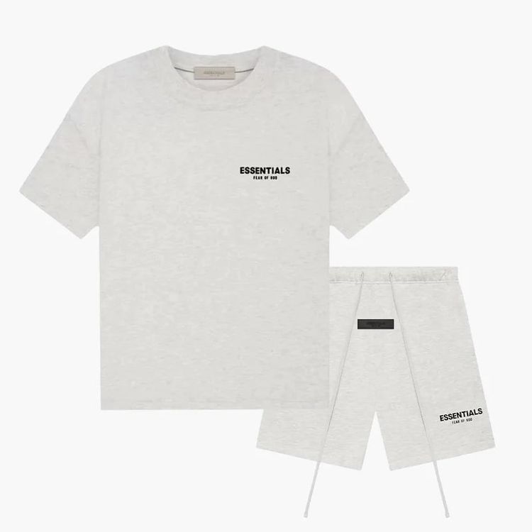 Fear of God Essentials Light Oatmeal - Summerset (T-Shirt & Short) imagen 2