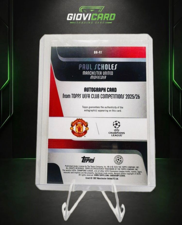 Topps Paul Scholes Autograph Trading Card image 2