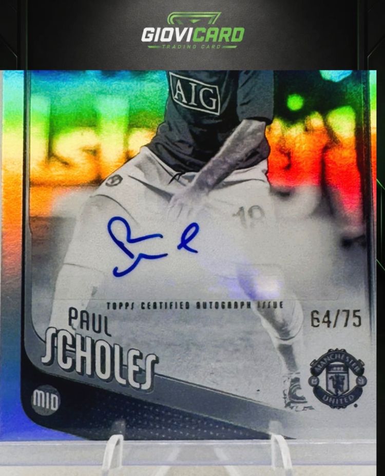 Topps Paul Scholes Autograph Trading Card image 3