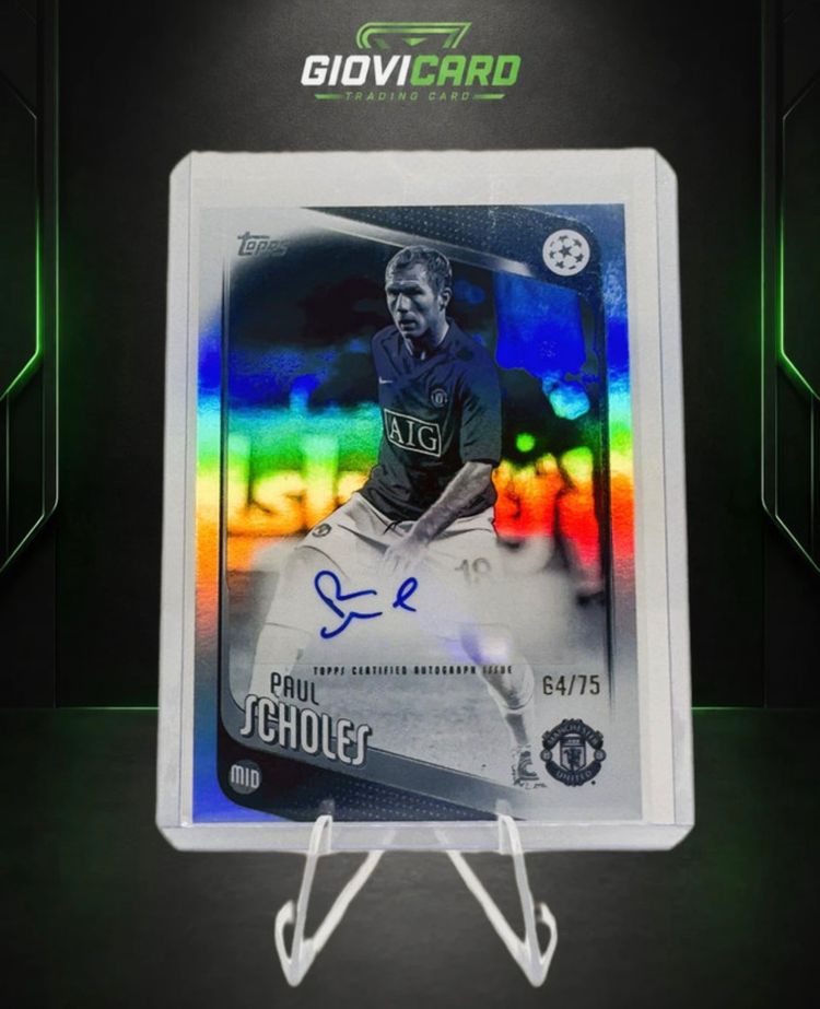 Topps Paul Scholes Autograph Trading Card image 1