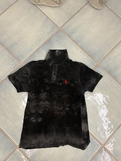 Polo by Ralph Lauren black tie-dye polo shirt