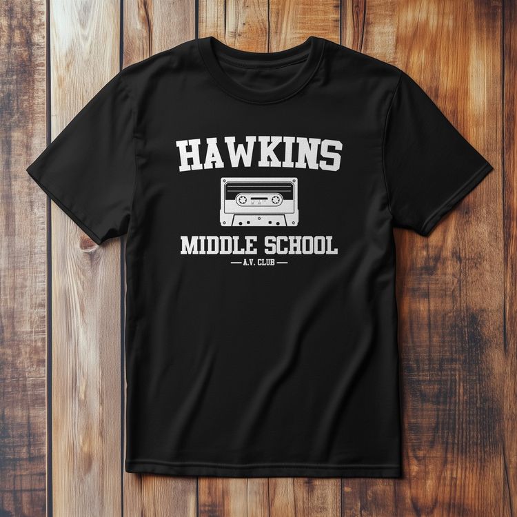 Hawkins Middle School T-Shirt image 2