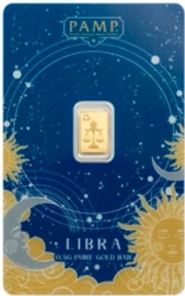 Pamp LIBRA  0.5G Pure Gold Bar