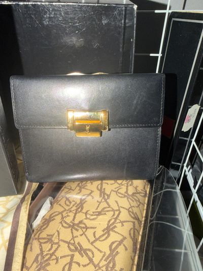 Yves Saint Laurent Black Leather Handbag