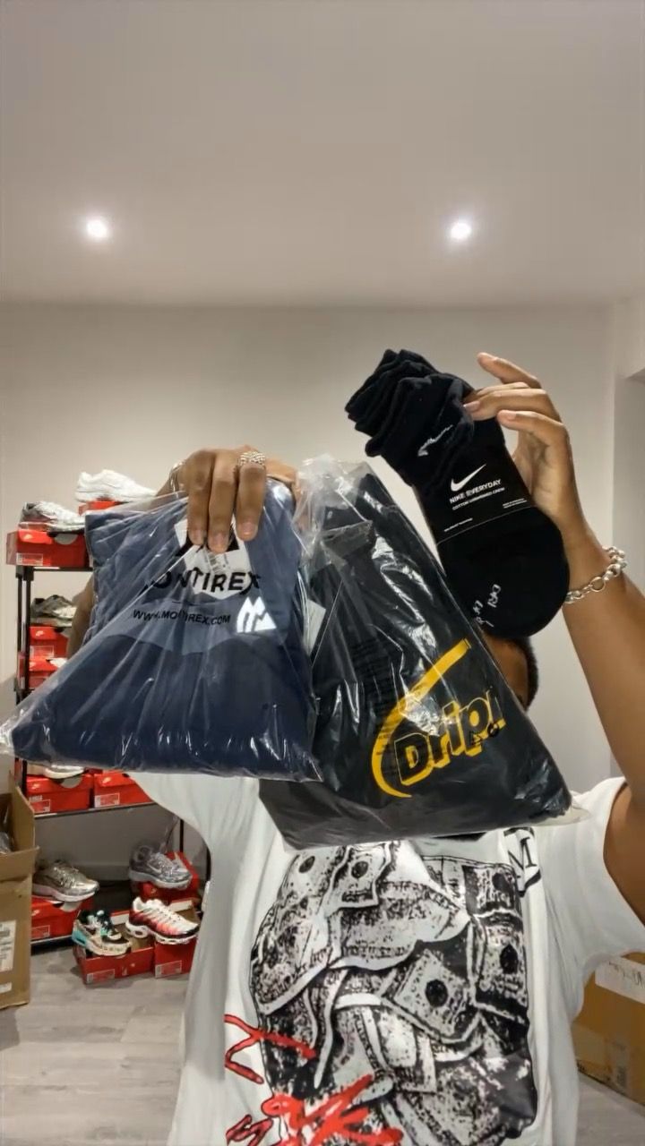 Nike Montirex track,Drip cargo and Nike dri fit large socks x3 product image
