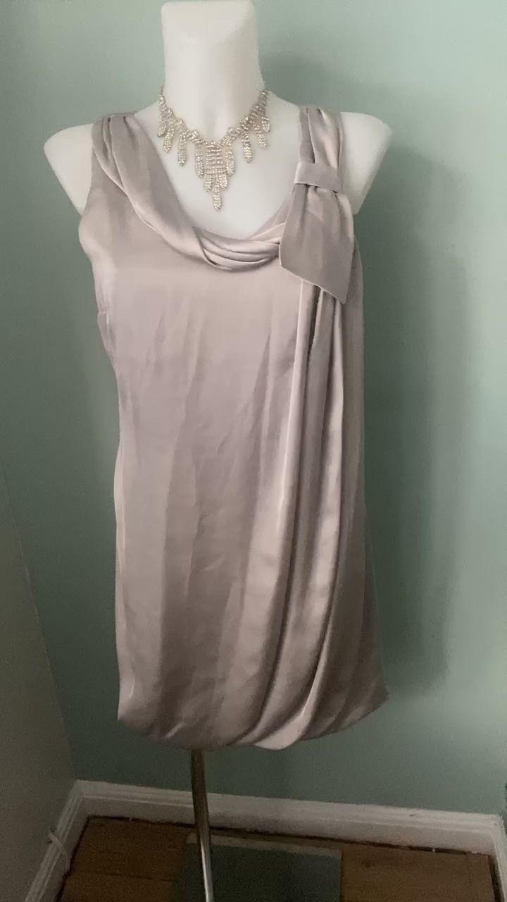 H&m Cowl-Necked Bubble Hem Party Dress image 1