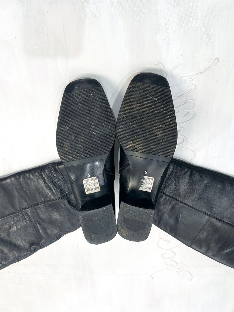⭐️office siren | uk 6 black knee-high block-heel boots imagen 7