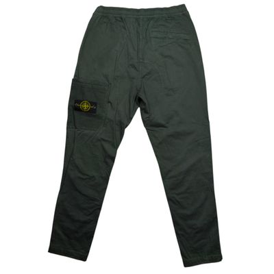 A/W 22 Stone Island Stretch Cotton Cuffed Cargo Trousers - 32 RE-T - Dark Green