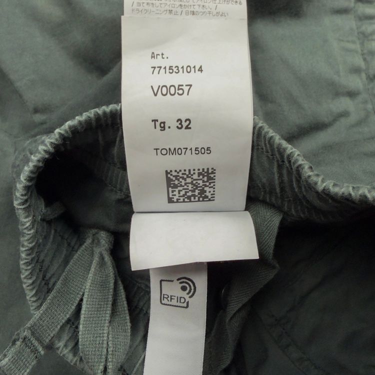 A/W 22 Stone Island Stretch Cotton Cuffed Cargo Trousers - 32 RE-T - Dark Green 7