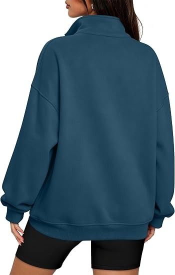 Blue Quarter-Zip Sweatshirt imagen 4