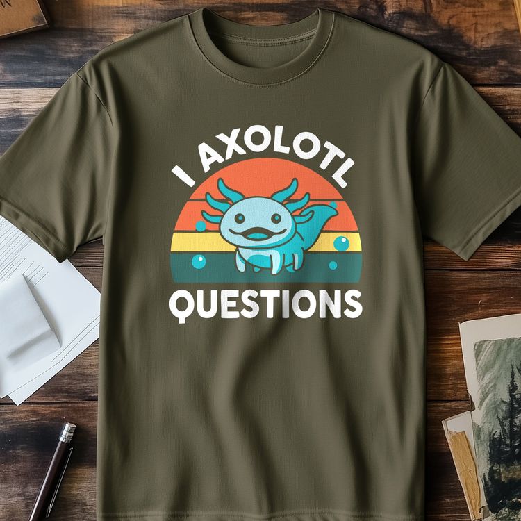 Axolotl Questions 2 T-Shirt Quirky 3