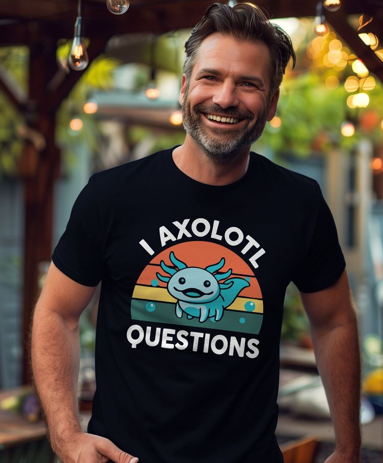 Axolotl Questions 2 T-Shirt Quirky 5