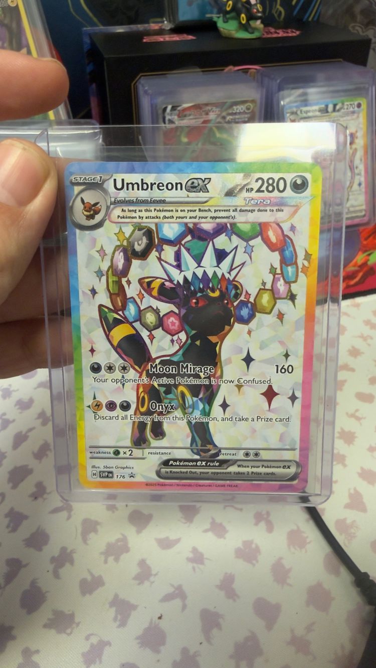 Umbreon Ex Pokémon Card figure promo 