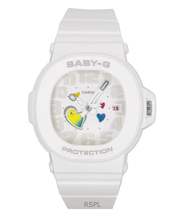 Immagine di Casio Baby-G Analog Playful Hearts Series White Dial Quartz BGA-10-7A 100M Women's Watch 1