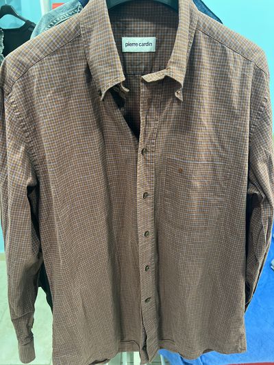 Pierre Cardin Men'S Checkered Shirt