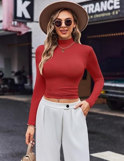 Other Red Long Sleeve Turtleneck Top product image