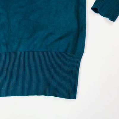 Roman Emerald Green Ladies Diamante Studded Jumper - Size 10 - Sparkle Knit 11